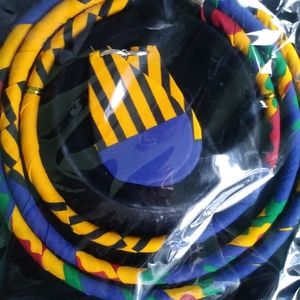 African Print necklaces and earrings